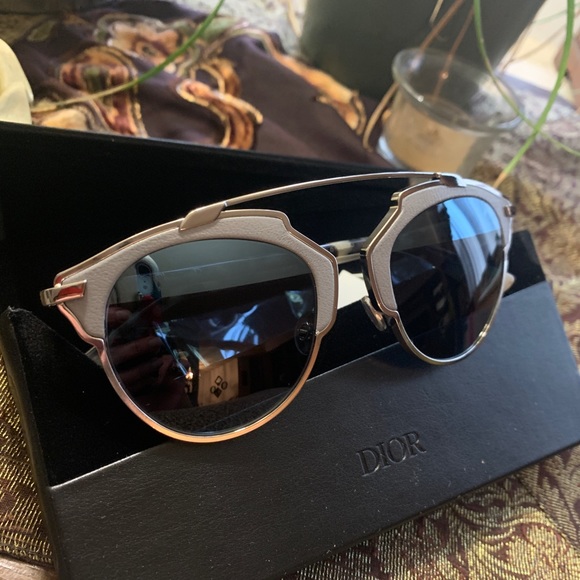 Authentic DIOR 48 brow tortoise Acetate/Metal Sunglasses - Picture 3 of 10